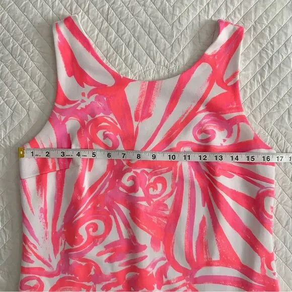Lilly Pulitzer Callie Shift Dress Pink Sun Ray Shimmy Shimmy Women’s Small - Picture 6 of 12